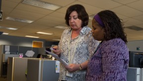 Sue Hermes and Demetria Williams